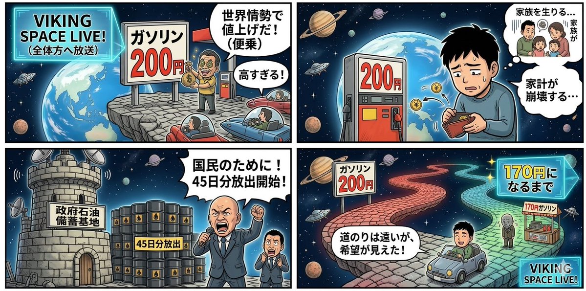 4-Panel Manga: Oliekoorts Paniek