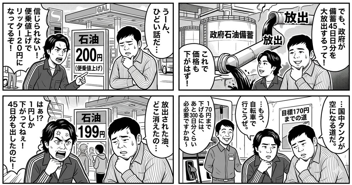 De Lange Weg naar een Benzineprijs van 170 Yen Manga
