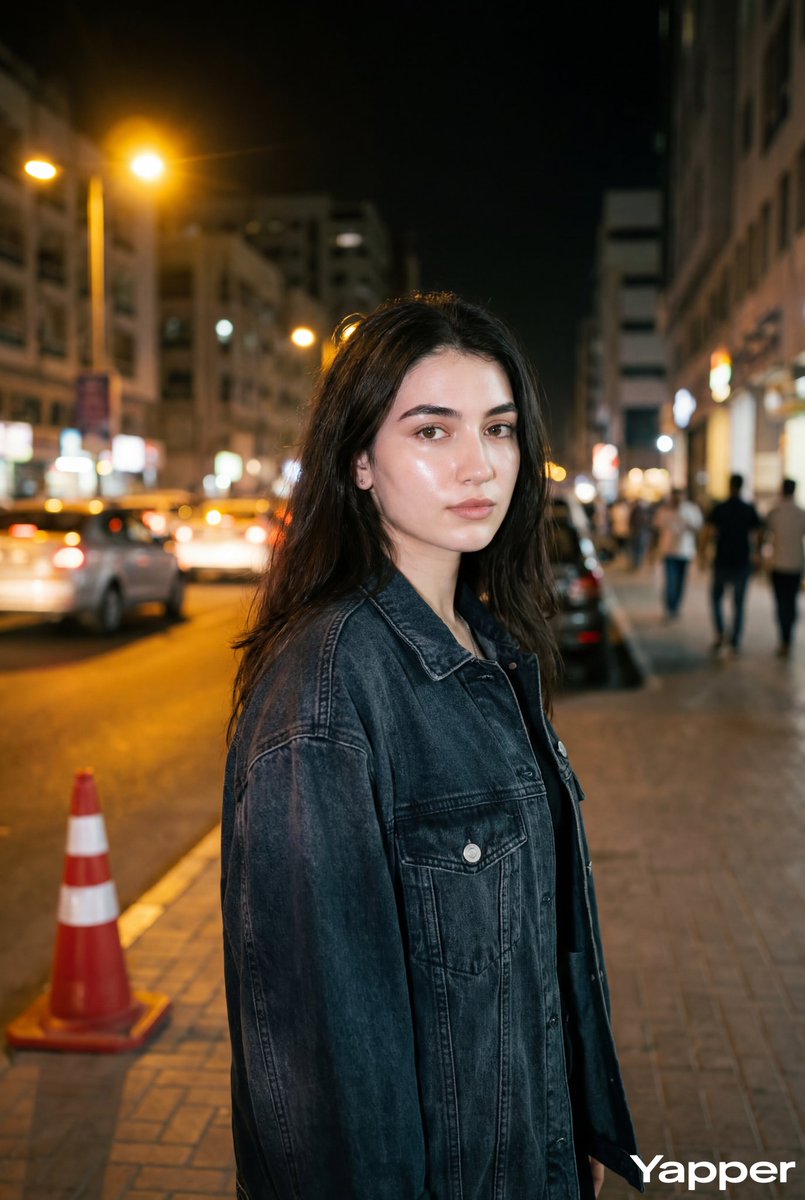 صورة ليلية في الشارع بفلاش