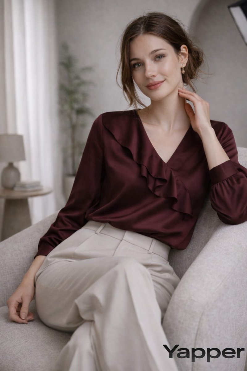 Éditorial de mode en studio minimaliste